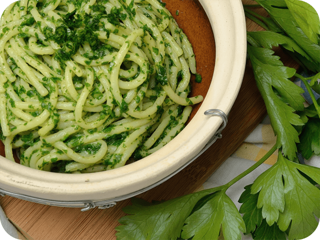 Spaghetti con la Colatura di alici di Cetara