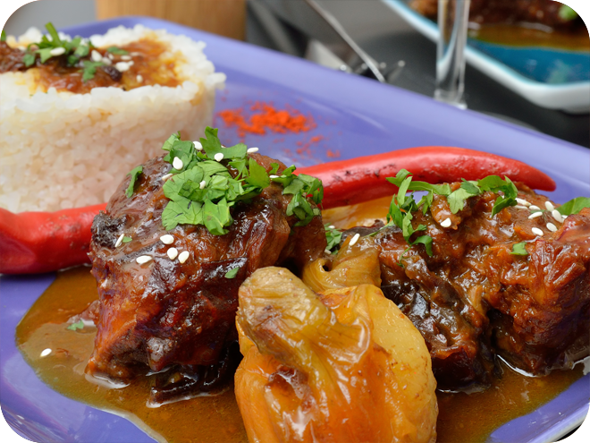 Tajine au miel safrané