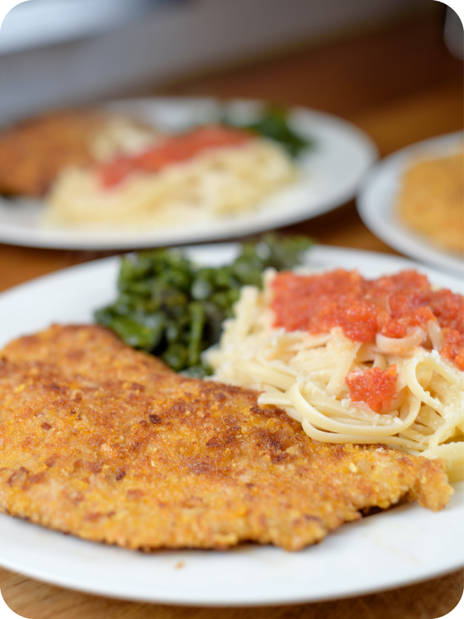 Scaloppina alla Milanese (escalopes Milanaises)