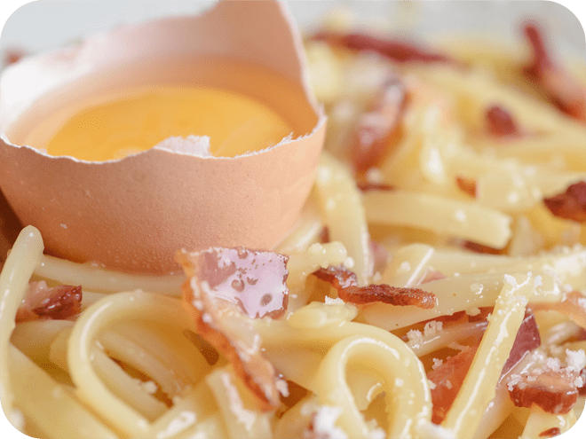 Spaghettis alla Carbonara