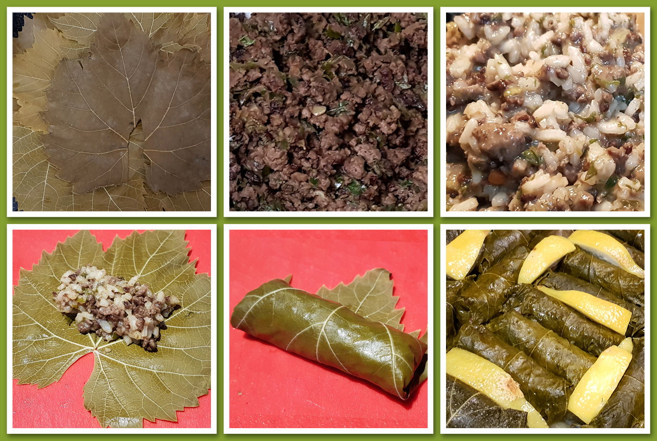 Préparation des dolmades / dolmas