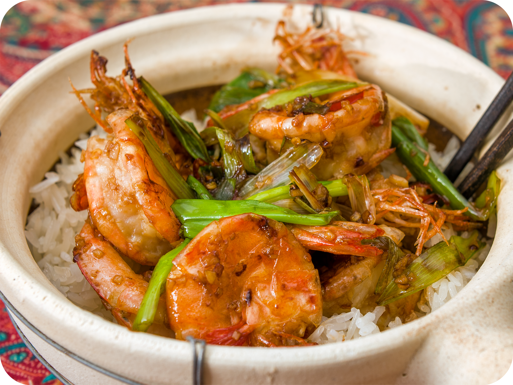 Crevettes sautées à l'ail 蒜蓉炒虾