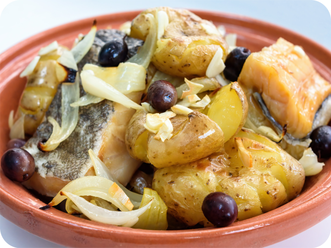 bacalhau com batatas ao murro